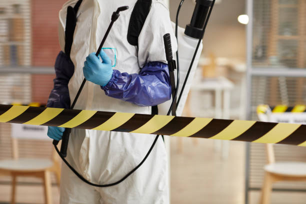Professional Biohazard Cleanup technician working in Riverside, NY